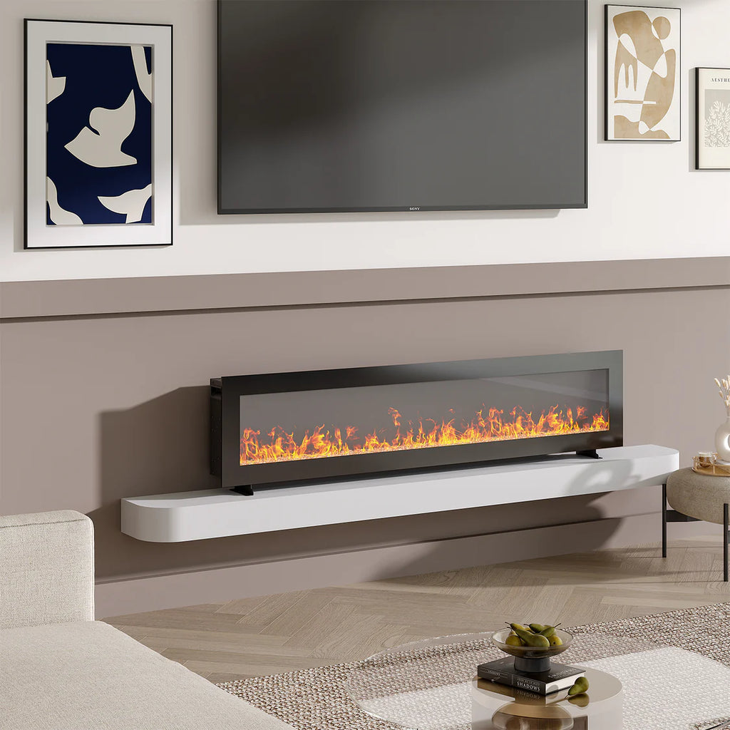 Brand new, 60inch LED Flame Wall-Mounted Electric Fireplace with Remote  (C51)