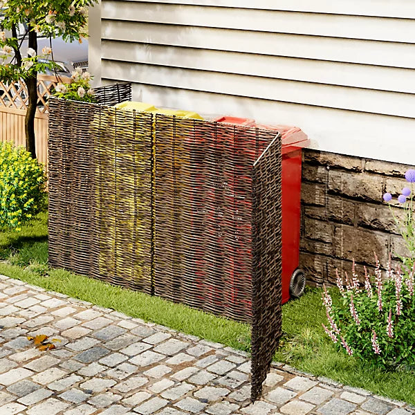Brand new, Willow Wheelie Bin Screen with Metal Frame Privacy Fence  (C39)