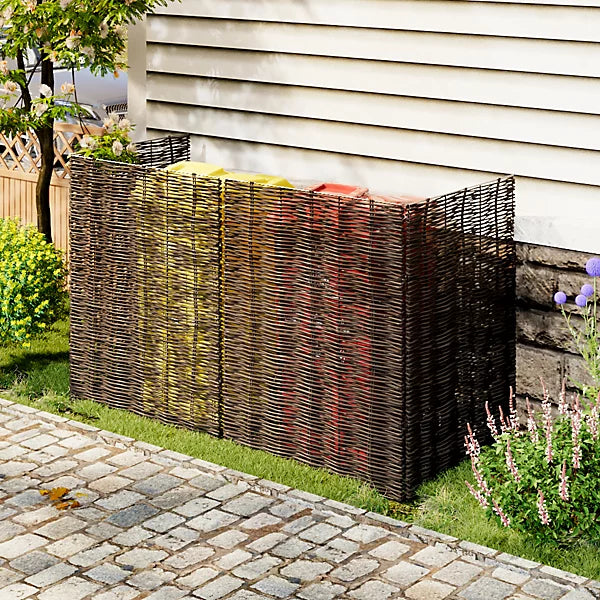 Brand new, Willow Wheelie Bin Screen with Metal Frame Privacy Fence  (C39)