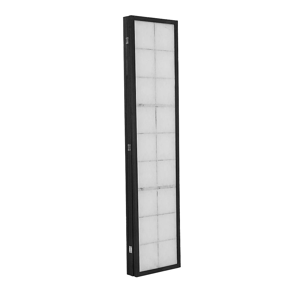 Livingandhome 4-Panel Solid Wood Folding Screen Room Divider  (C47)
