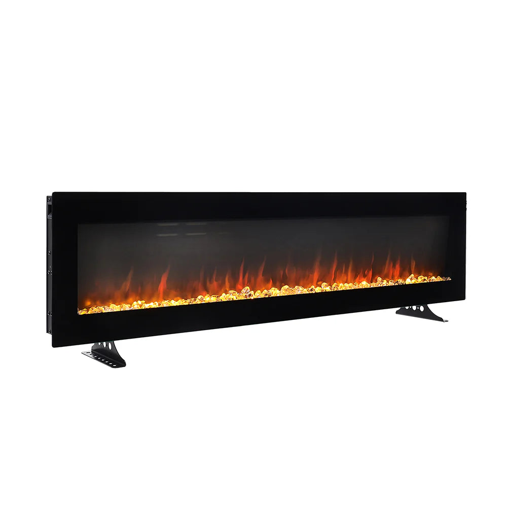 Brand new, 60inch LED Flame Wall-Mounted Electric Fireplace with Remote  (C51)