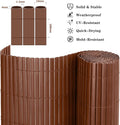 Brand new, PVC Garden Screening 1.8m x 3m Privacy Fence | Brown  (C18)