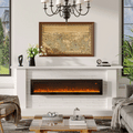 Brand new, 60inch LED Flame Wall-Mounted Electric Fireplace with Remote  (C51)