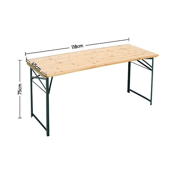 Brand new, Breeins Set of 3 Outdoor Foldable Table & Benches Set  (B7)