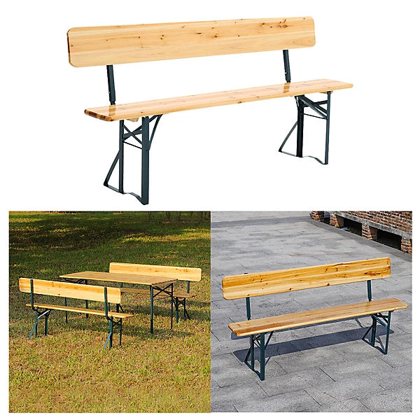 Brand new, Breeins Set of 3 Outdoor Foldable Table & Benches Set  (B7)