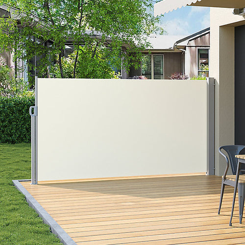 Brand new, Livingandhome Outdoor Retractable Privacy Side Awning | Beige  (C22)