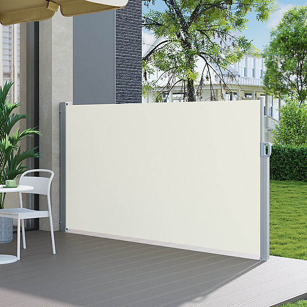 Brand new, Livingandhome Outdoor Retractable Privacy Side Awning | Beige  (C22)